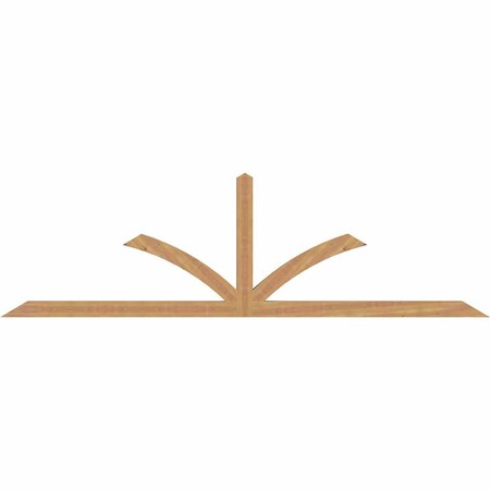 Ekena Millwork Richland Timber Gable Bracket, Western Red Cedar, 108"W x 31 1/2"H x 3 1/2"D x 3 1/2"F, 7/12 Pitch GBW108X31X0404RIC00SWR